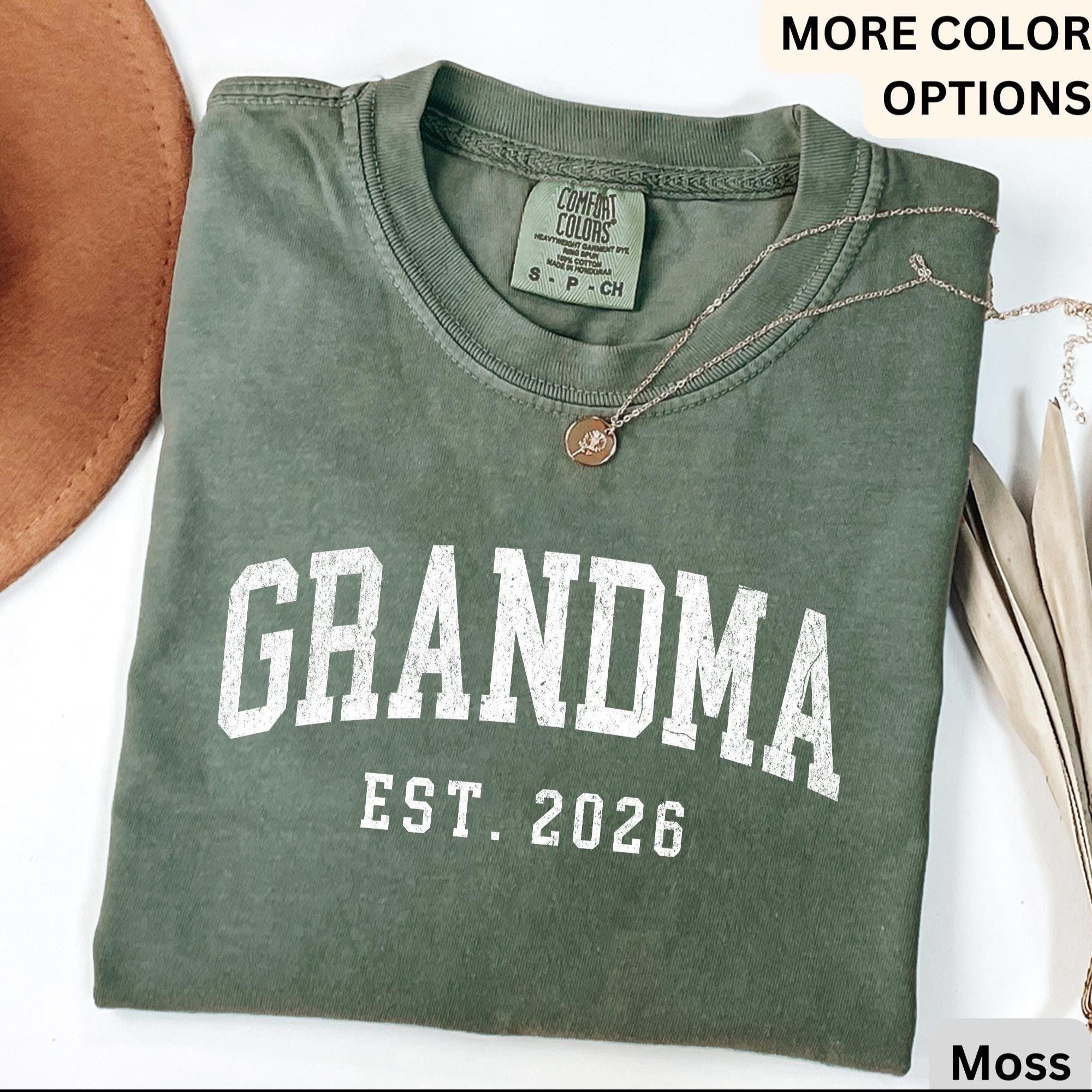 Grandma Comfort Colors® T-Shirt, Personalized Grandma Shirt, Gift for Grandmother, Mother's Day Grammy Tee