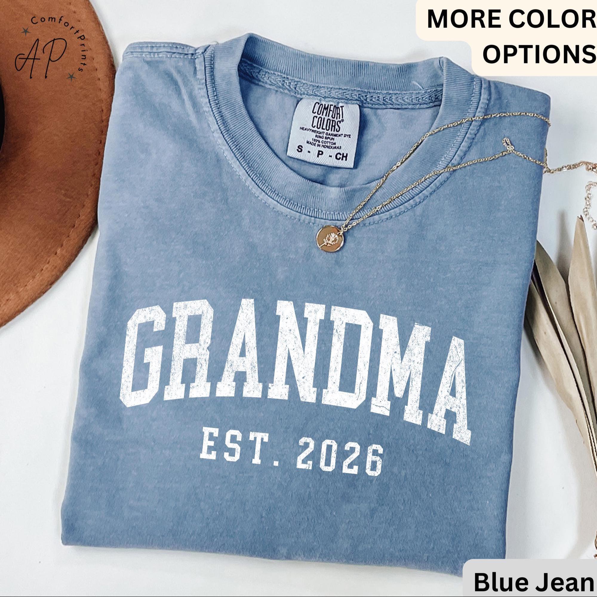 Grandma Comfort Colors® T-Shirt, Personalized Grandma Shirt, Gift for Grandmother, Mother's Day Grammy Tee