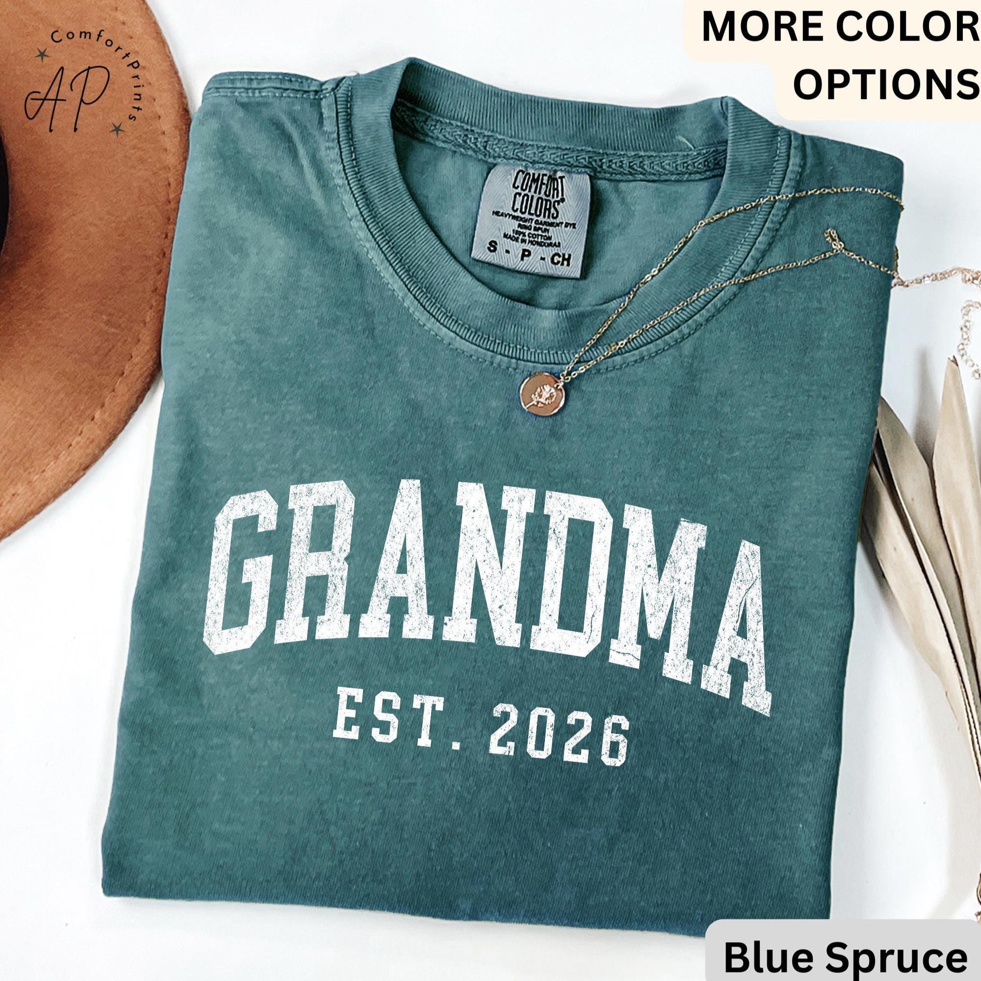 Grandma Comfort Colors® T-Shirt, Personalized Grandma Shirt, Gift for Grandmother, Mother's Day Grammy Tee