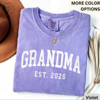 Grandma Comfort Colors® T-Shirt, Personalized Grandma Shirt, Gift for Grandmother, Mother's Day Grammy Tee