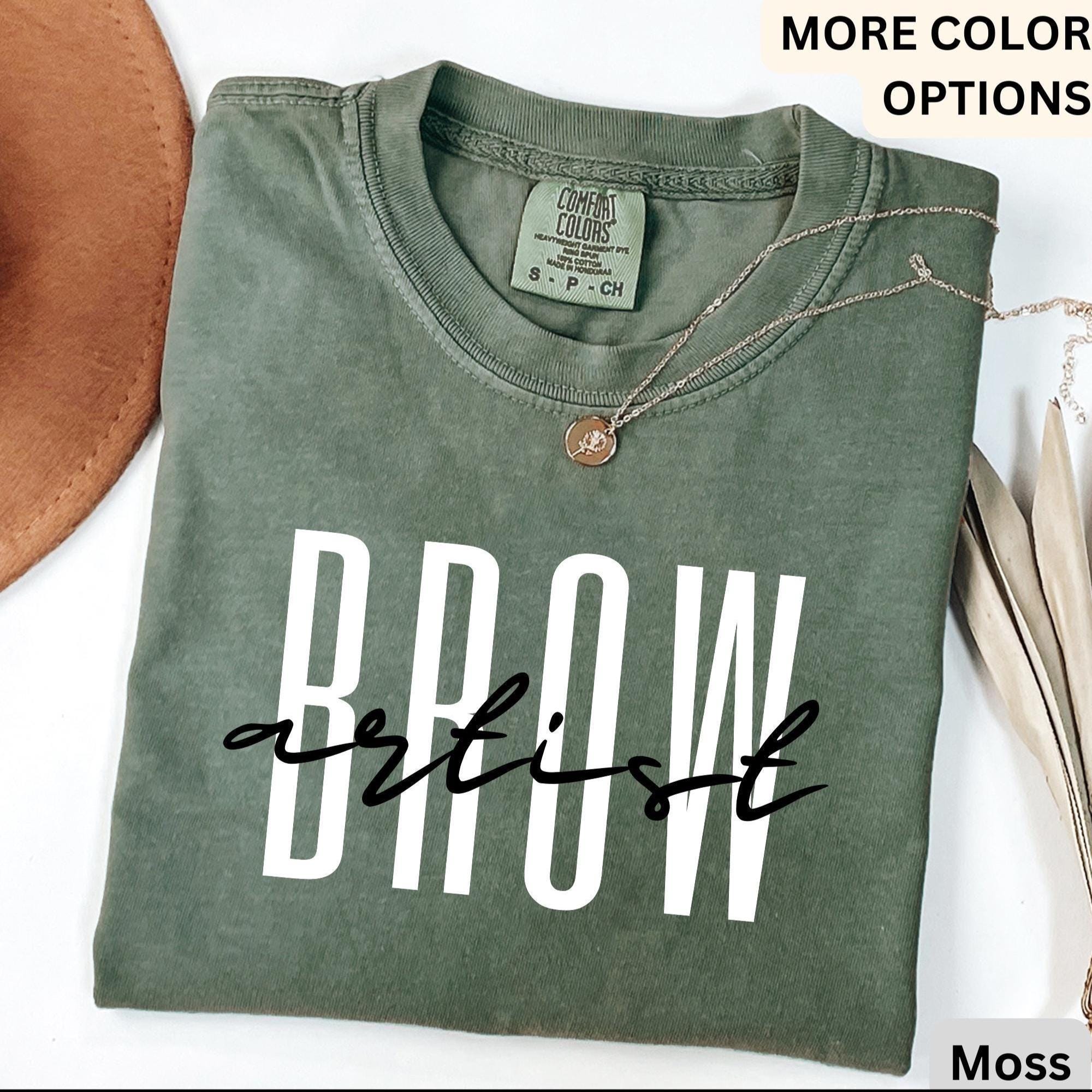 Brow Artist Comfort Colors® T-Shirt, Brow Therapist Esthetician Shirt, Eyelash Extension Tee, Lash Tech Gift, Mascara Lover, Cosmetology
