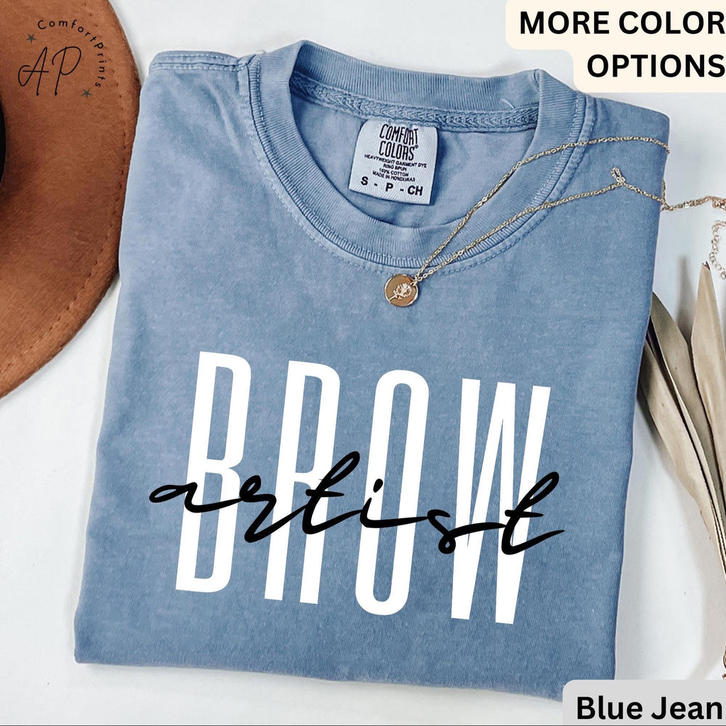 Brow Artist Comfort Colors® T-Shirt, Brow Therapist Esthetician Shirt, Eyelash Extension Tee, Lash Tech Gift, Mascara Lover, Cosmetology