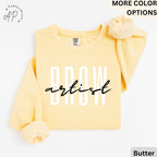 Brow Artist Comfort Colors® Sweatshirt, Brow Therapist Esthetician Sweater, Eyelash Extension, Lash Tech Gift, Mascara Lover, Cosmetology
