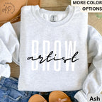 Brow Artist Comfort Colors® Sweatshirt, Brow Therapist Esthetician Sweater, Eyelash Extension, Lash Tech Gift, Mascara Lover, Cosmetology