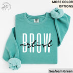 Brow Artist Comfort Colors® Sweatshirt, Brow Therapist Esthetician Sweater, Eyelash Extension, Lash Tech Gift, Mascara Lover, Cosmetology