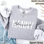 Blessed Nanny Comfort Colors® Sweatshirt, New Nana Sweater, Gift for Grandma, Pregnant Announcement, Grammy