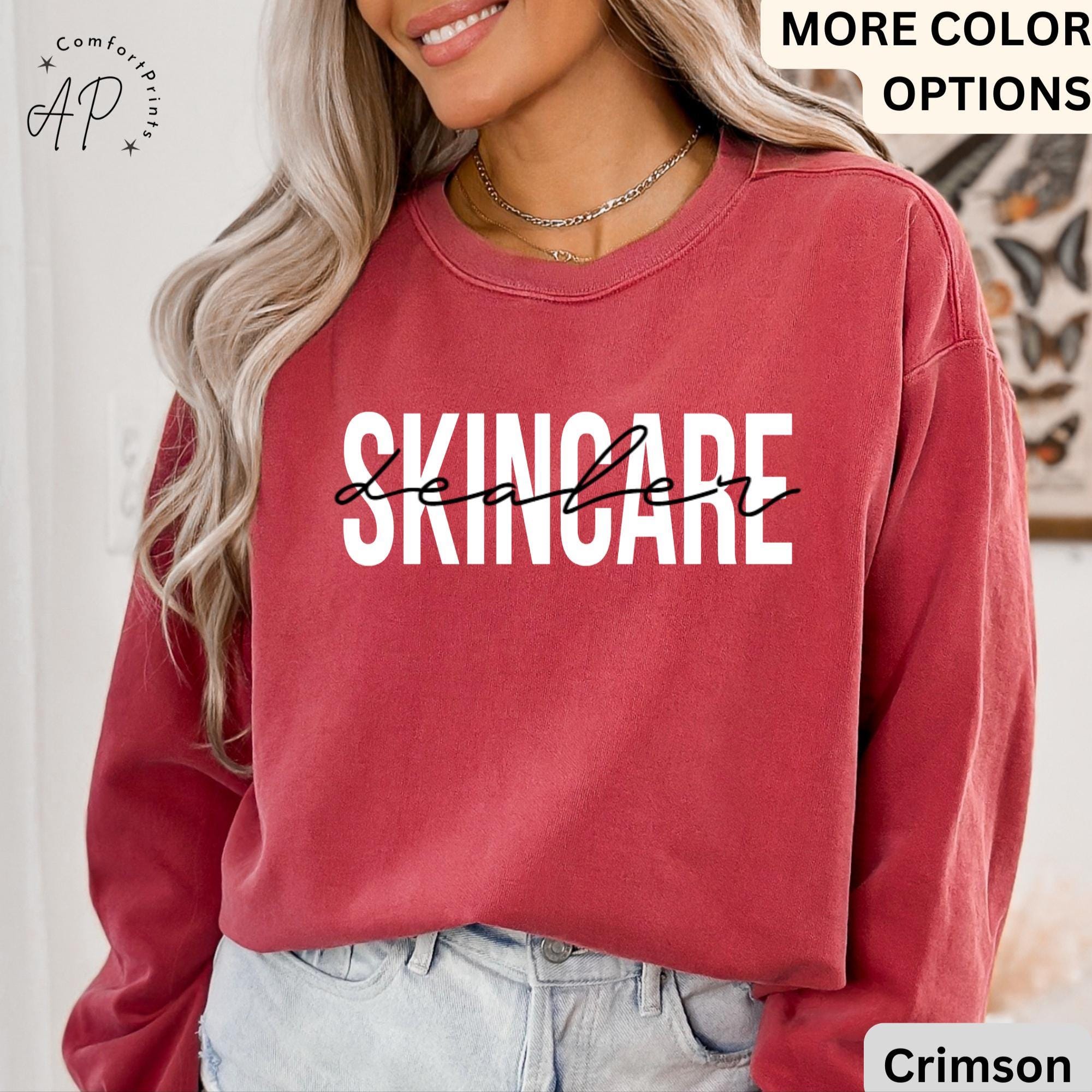 Skincare Dealer Comfort Colors® Sweatshirt, Beauty Skincare Sweater, Cosmetologist, Cosmetology Beautician Esthetician, Makeup Artist