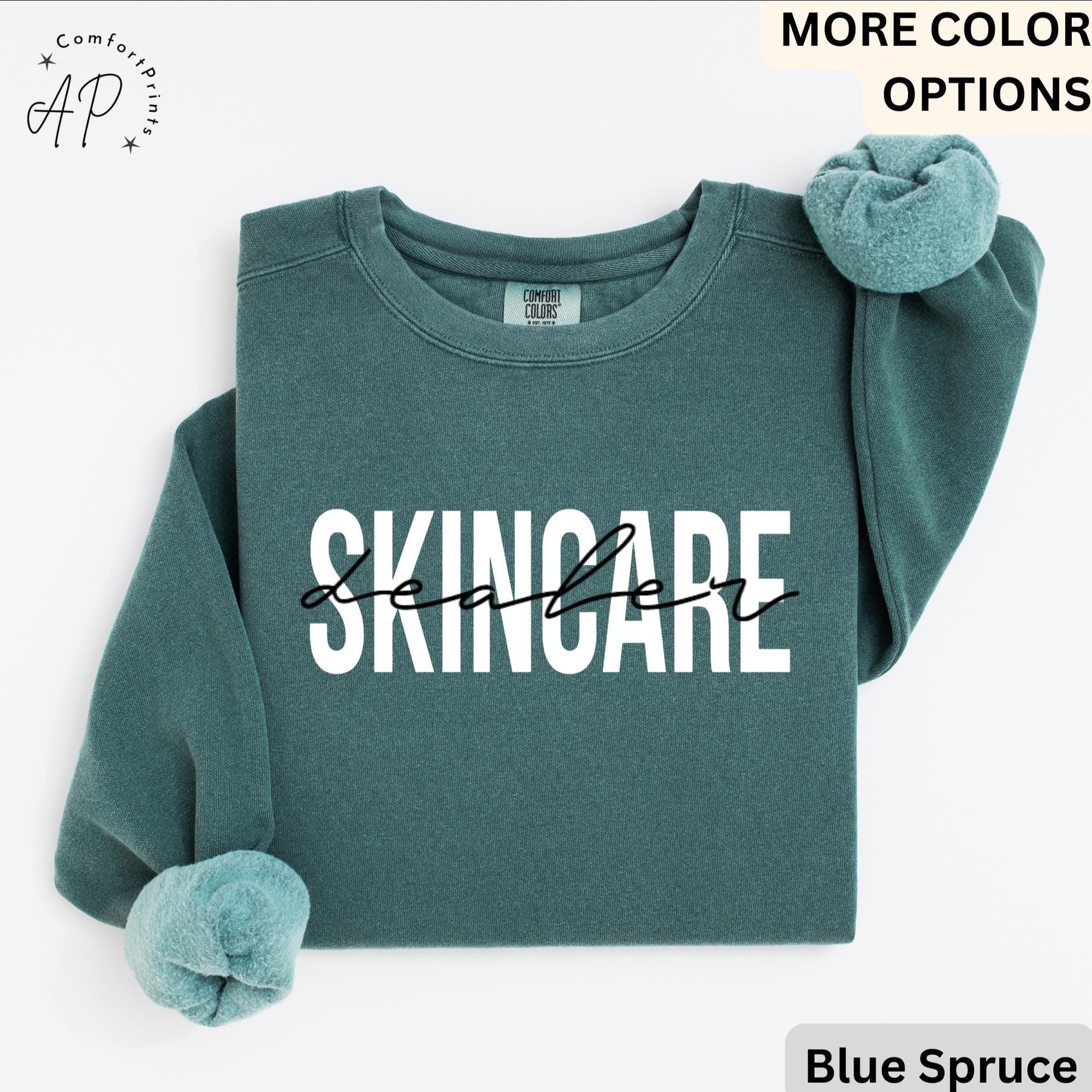 Skincare Dealer Comfort Colors® Sweatshirt, Beauty Skincare Sweater, Cosmetologist, Cosmetology Beautician Esthetician, Makeup Artist