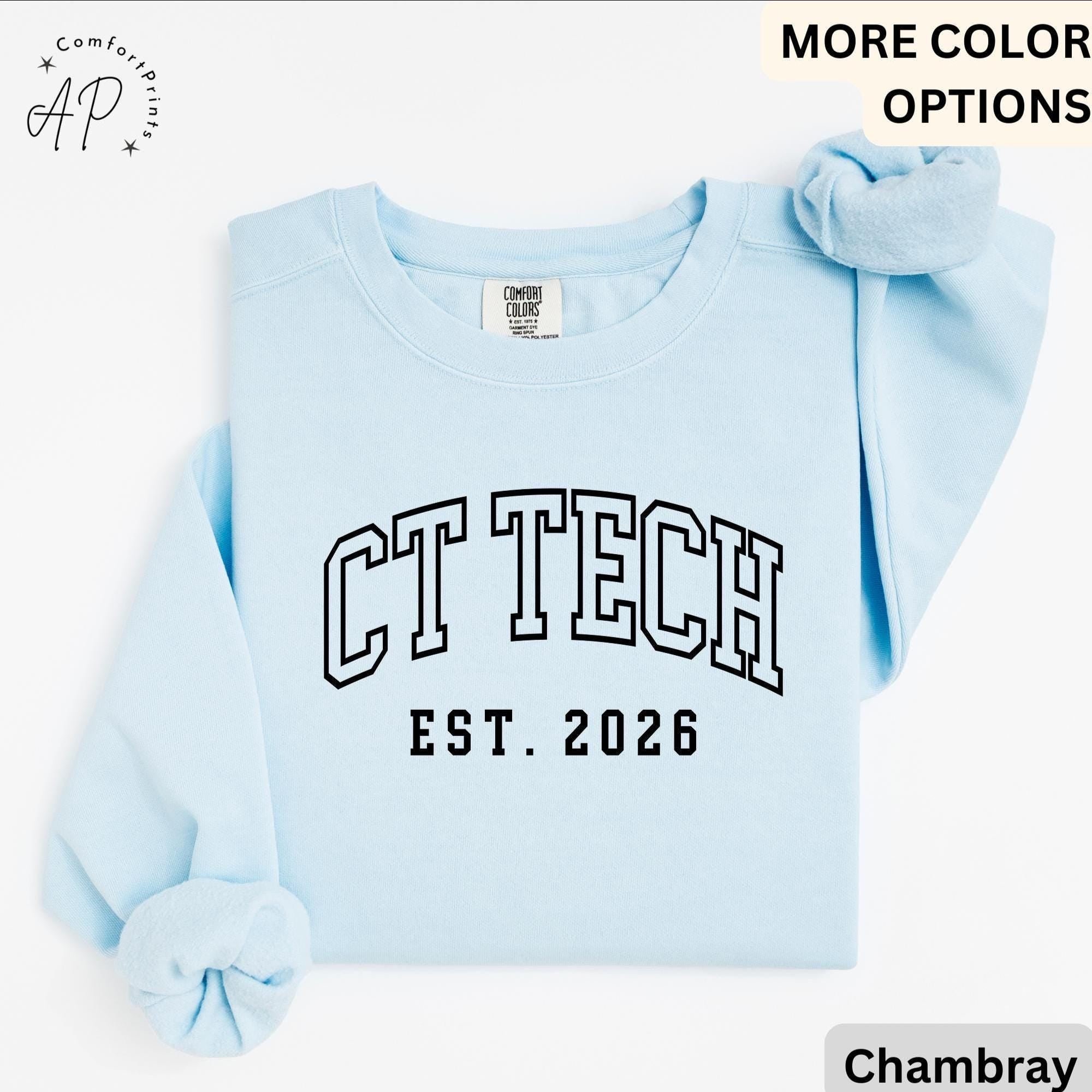 CT Technologist Comfort Colors® Sweatshirt, CT Scan Technologist Sweater, Computed Tomography, CAT Scan Tech
