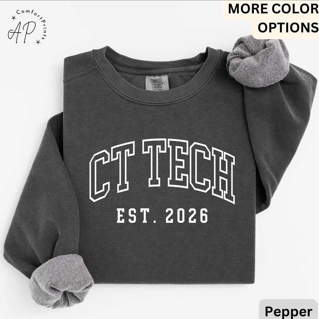 CT Technologist Comfort Colors® Sweatshirt, CT Scan Technologist Sweater, Computed Tomography, CAT Scan Tech