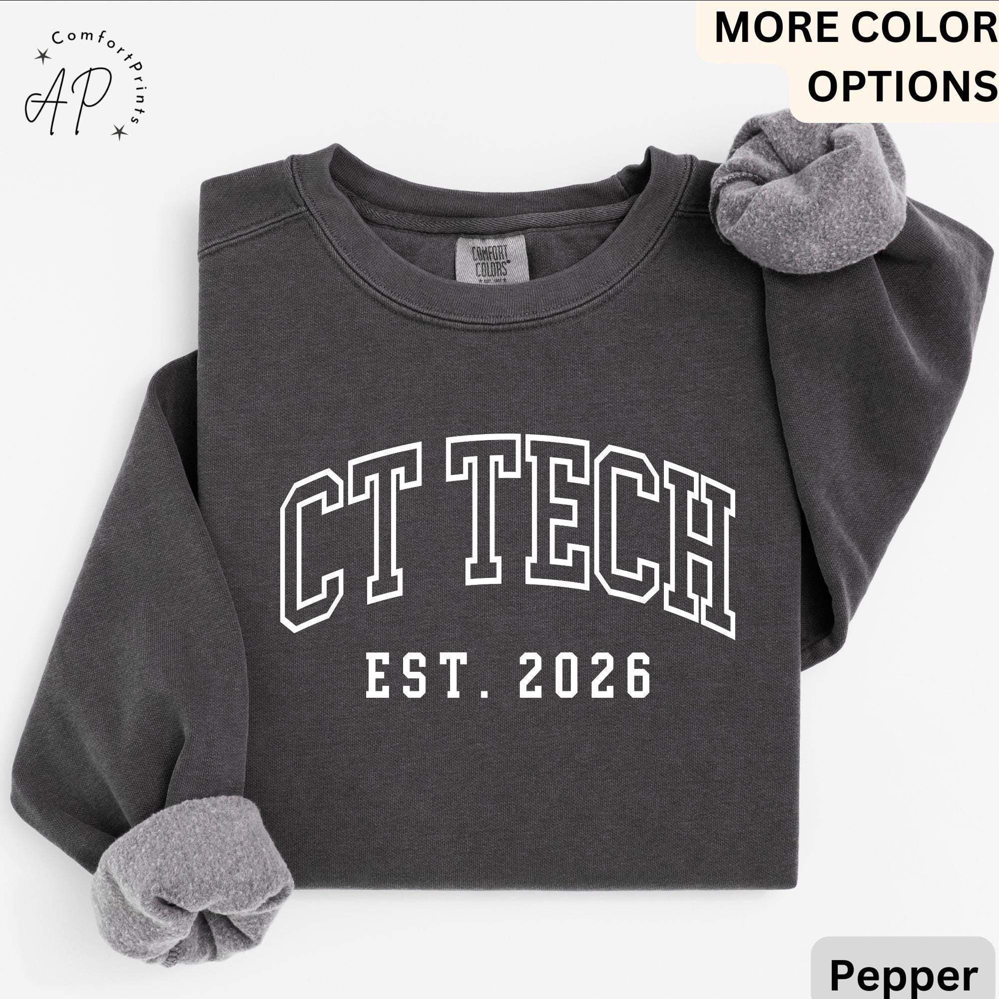 CT Technologist Comfort Colors® Sweatshirt, CT Scan Technologist Sweater, Computed Tomography, CAT Scan Tech