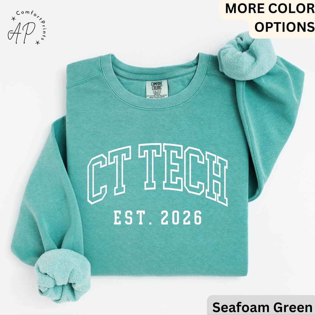 CT Technologist Comfort Colors® Sweatshirt, CT Scan Technologist Sweater, Computed Tomography, CAT Scan Tech