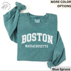 Boston Massachusetts Comfort Colors® Long Sleeve Shirt, Boston MA Long-Sleeve Tee, Massachusetts LongSleeve Shirt, Bostonian