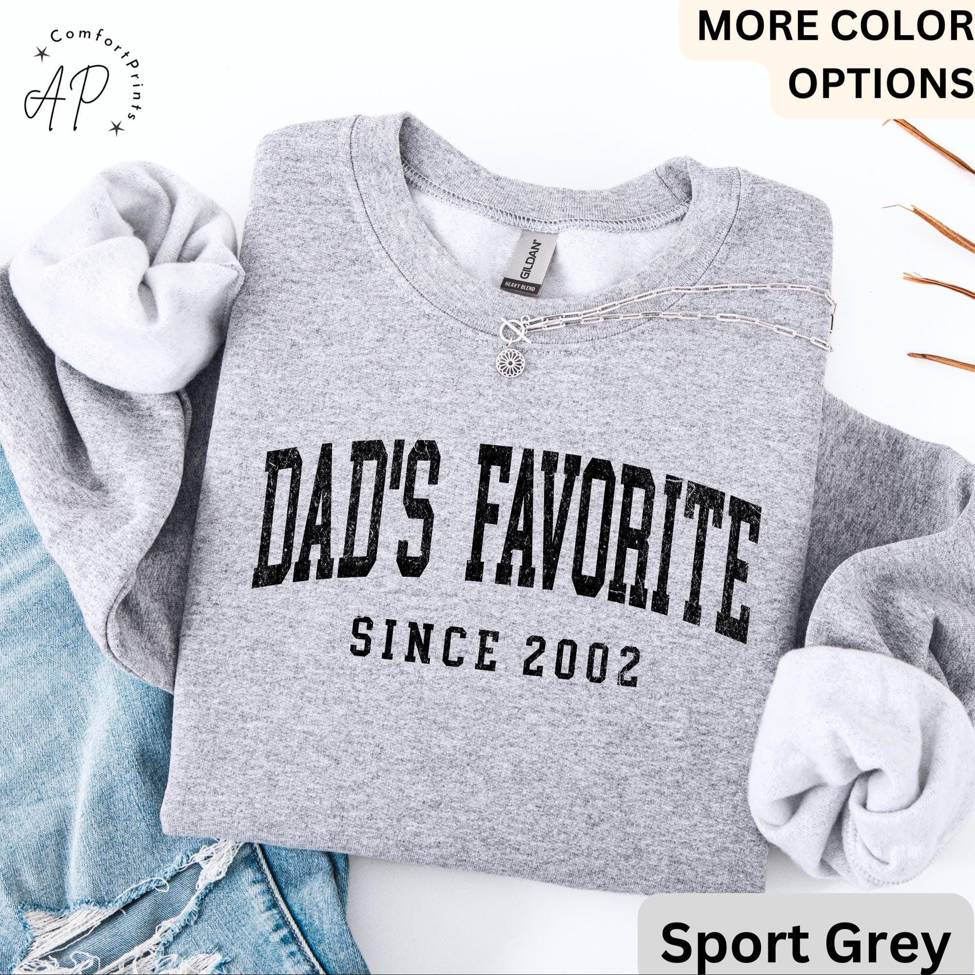 Dad’s Favorite Comfort Colors® Sweatshirt, Daddy’s Favorite Daughter Sweater, Favorite Child, Gift for Funny Sibling Rivalry