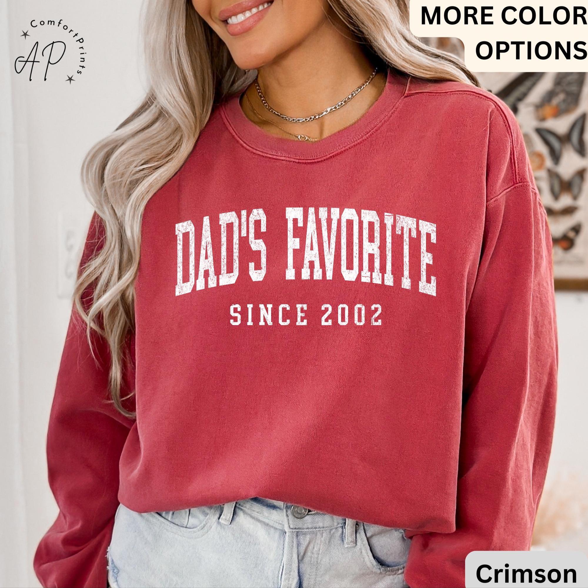 Dad’s Favorite Comfort Colors® Sweatshirt, Daddy’s Favorite Daughter Sweater, Favorite Child, Gift for Funny Sibling Rivalry