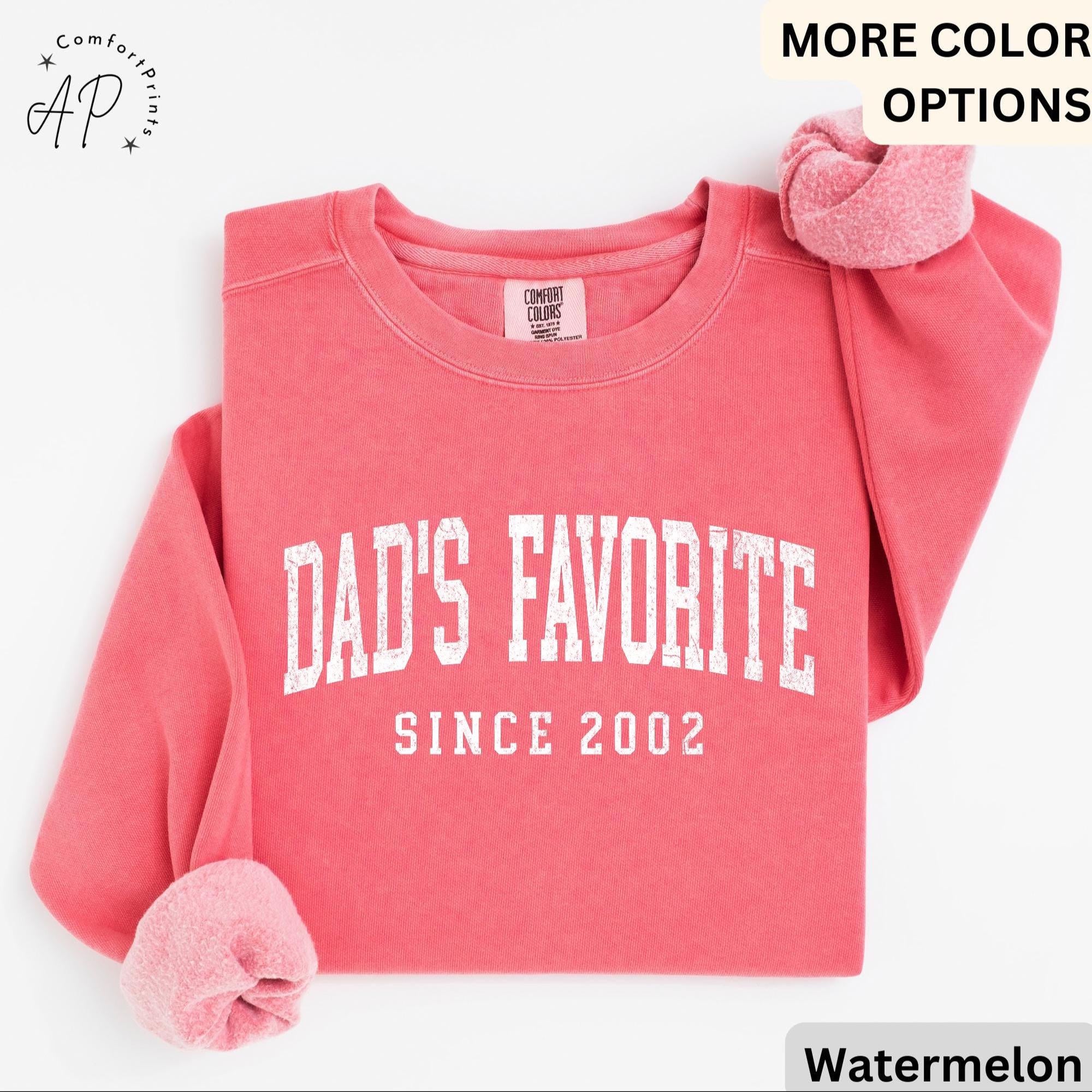 Dad’s Favorite Comfort Colors® Sweatshirt, Daddy’s Favorite Daughter Sweater, Favorite Child, Gift for Funny Sibling Rivalry
