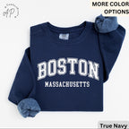 Boston Massachusetts Comfort Colors® Sweatshirt, Boston MA Sweater, Bostonian