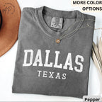 Dallas Texas Comfort Colors® T-Shirt, Dallas Football Shirt, Dallas TX Tee, Gift for Texans