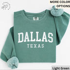 Dallas Texas Comfort Colors® Sweatshirt, Dallas Football Sweater, Dallas TX, Gift for Texans