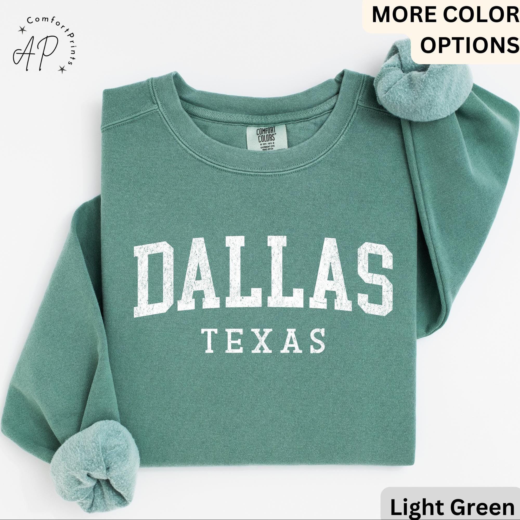 Dallas Texas Comfort Colors® Sweatshirt, Dallas Football Sweater, Dallas TX, Gift for Texans
