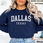 Dallas Texas Comfort Colors® Sweatshirt, Dallas Football Sweater, Dallas TX, Gift for Texans