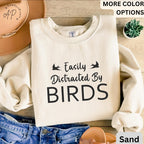 Easily Distracted By Birds Comfort Colors® Sweatshirt, Bird Watcher Sweater, Bird Lover, Gift for Ornithologists