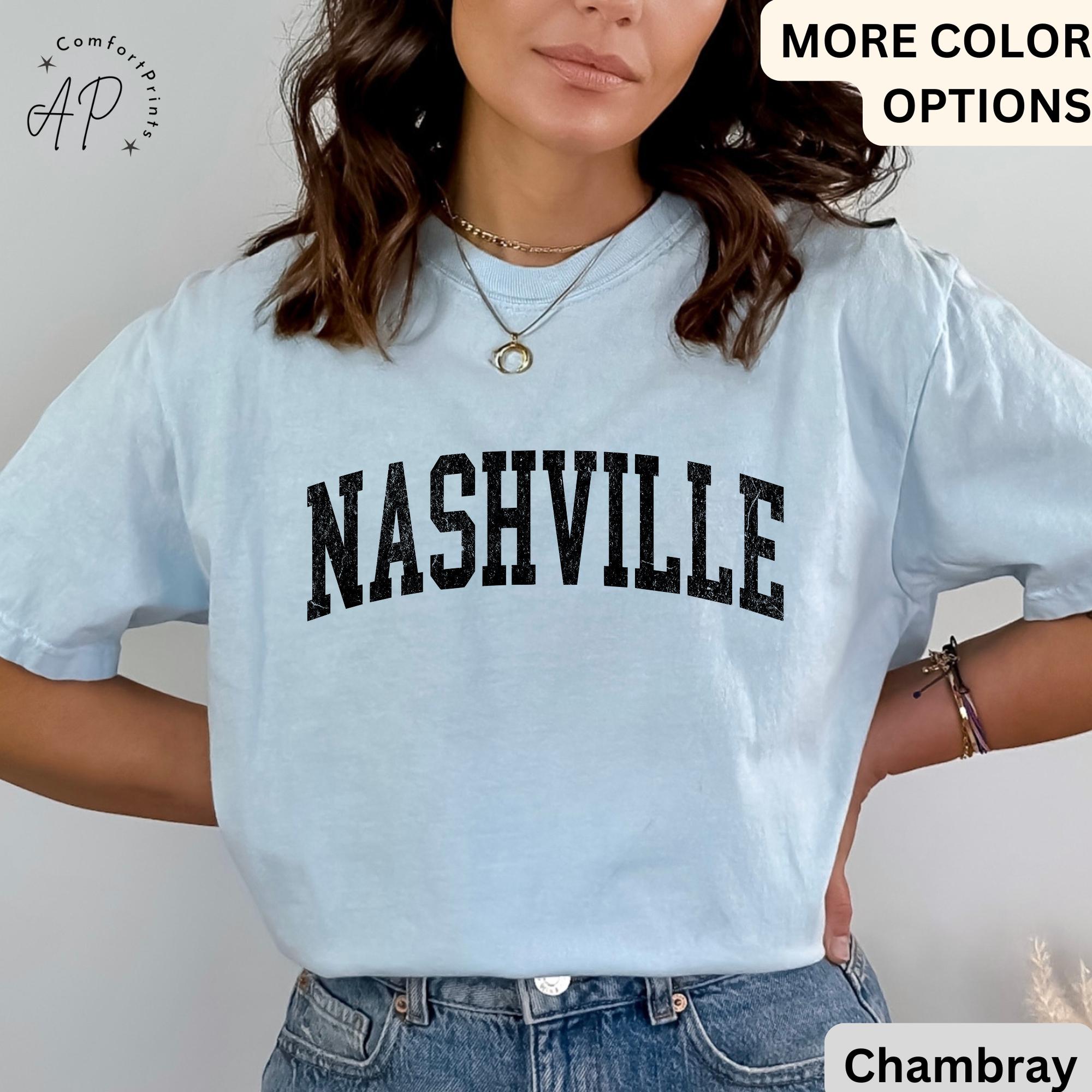 Nashville Comfort Colors® T-Shirt, Tennessee TN Vintage Shirt, Country Music Tennessee Tee