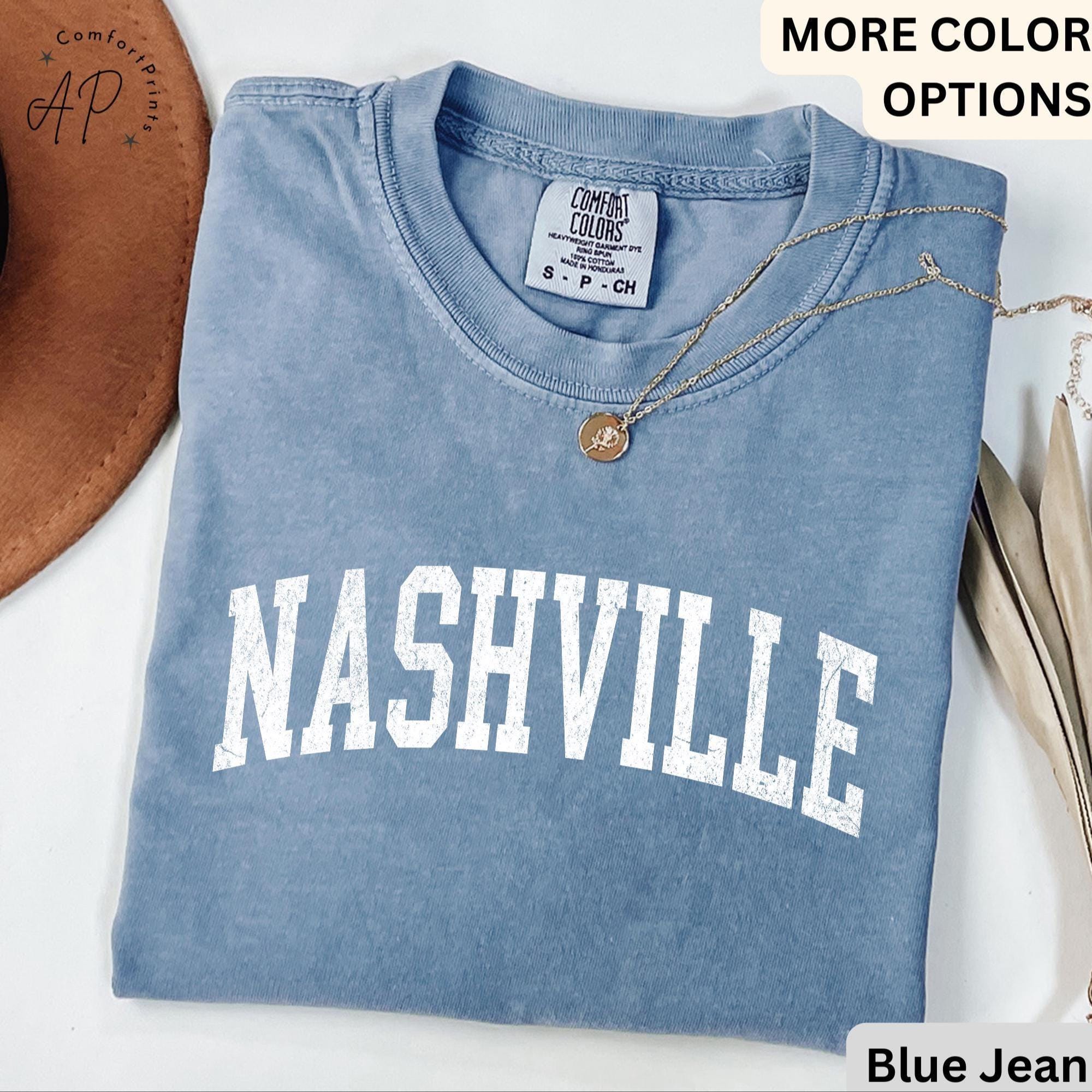 Nashville Comfort Colors® T-Shirt, Tennessee TN Vintage Shirt, Country Music Tennessee Tee