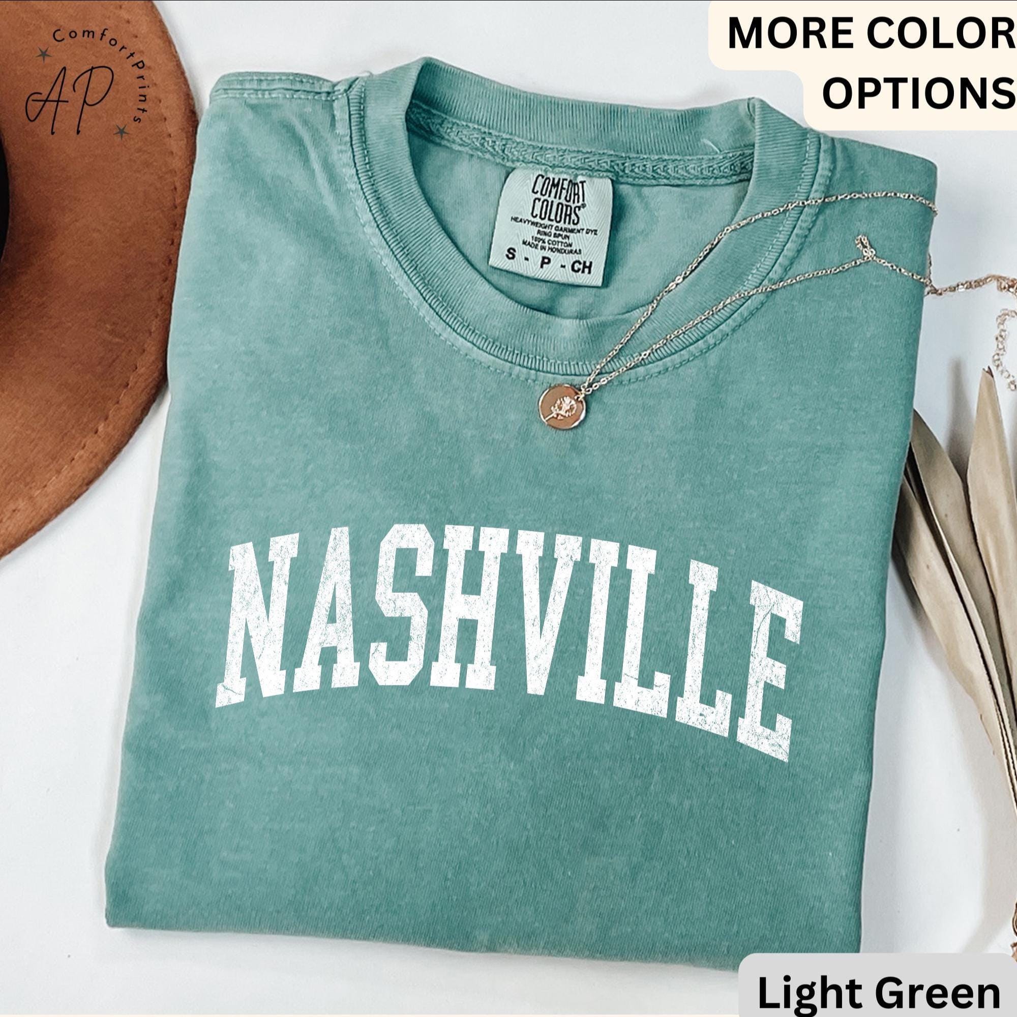 Nashville Comfort Colors® T-Shirt, Tennessee TN Vintage Shirt, Country Music Tennessee Tee