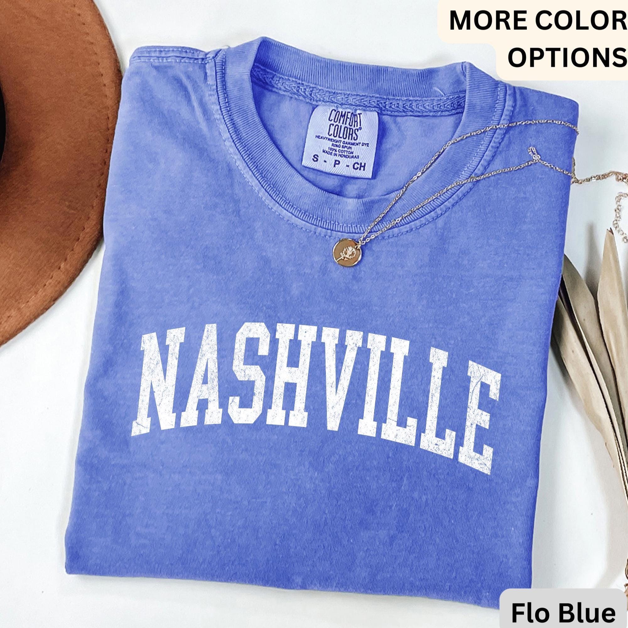 Nashville Comfort Colors® T-Shirt, Tennessee TN Vintage Shirt, Country Music Tennessee Tee
