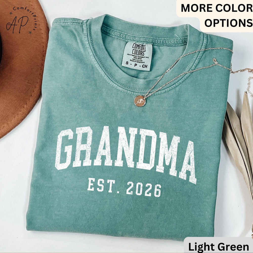 Grandma Comfort Colors® T-Shirt, Personalized Grandma Shirt, Gift for Grandmother, Mother's Day Grammy Tee