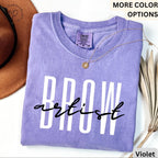 Brow Artist Comfort Colors® T-Shirt, Brow Therapist Esthetician Shirt, Eyelash Extension Tee, Lash Tech Gift, Mascara Lover, Cosmetology