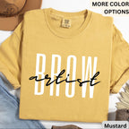 Brow Artist Comfort Colors® T-Shirt, Brow Therapist Esthetician Shirt, Eyelash Extension Tee, Lash Tech Gift, Mascara Lover, Cosmetology