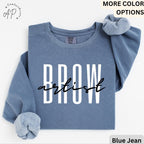 Brow Artist Comfort Colors® Sweatshirt, Brow Therapist Esthetician Sweater, Eyelash Extension, Lash Tech Gift, Mascara Lover, Cosmetology