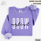 Brow Artist Comfort Colors® Sweatshirt, Brow Therapist Esthetician Sweater, Eyelash Extension, Lash Tech Gift, Mascara Lover, Cosmetology
