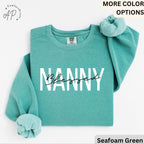 Blessed Nanny Comfort Colors® Sweatshirt, New Nana Sweater, Gift for Grandma, Pregnant Announcement, Grammy