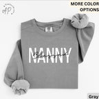 Blessed Nanny Comfort Colors® Sweatshirt, New Nana Sweater, Gift for Grandma, Pregnant Announcement, Grammy