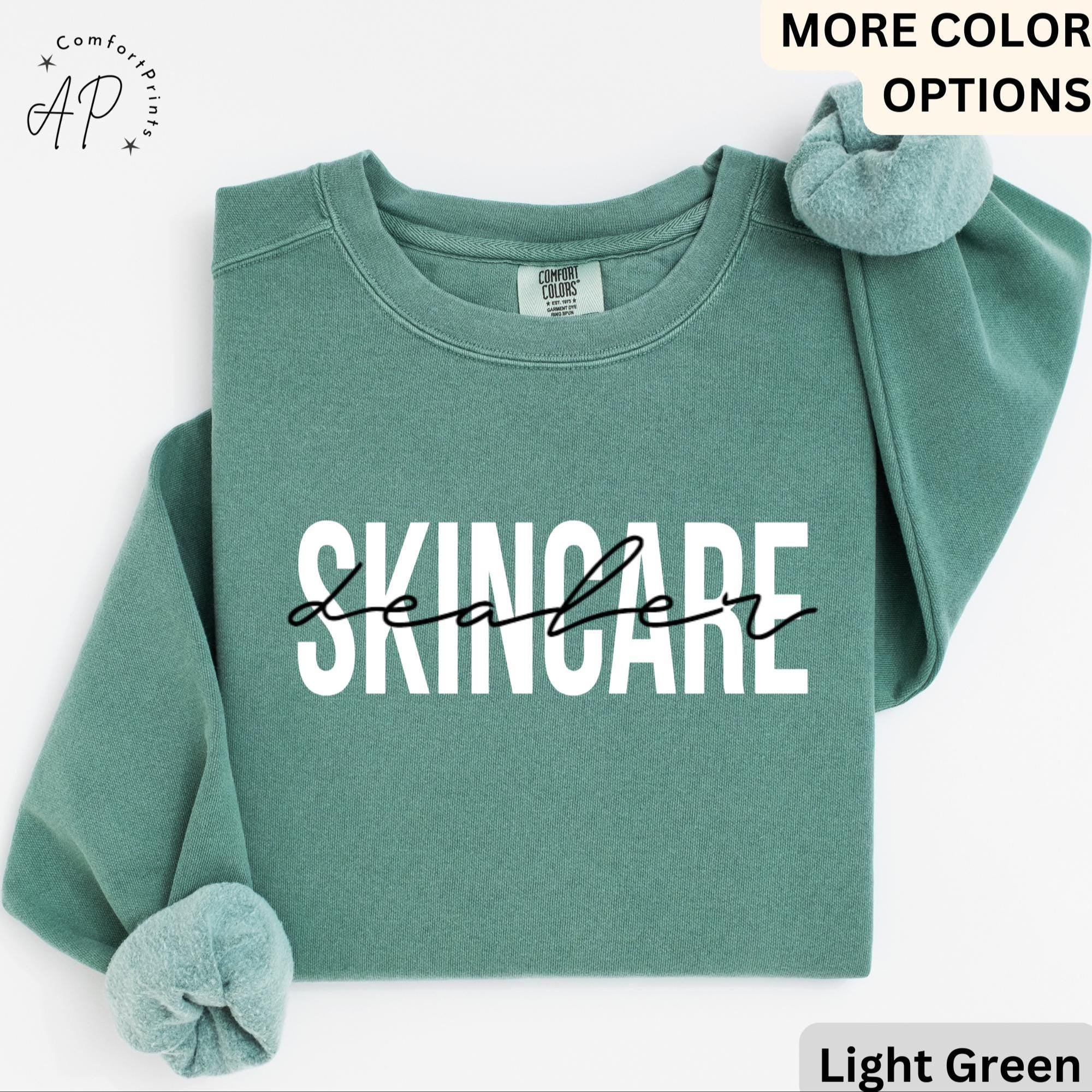 Skincare Dealer Comfort Colors® Sweatshirt, Beauty Skincare Sweater, Cosmetologist, Cosmetology Beautician Esthetician, Makeup Artist
