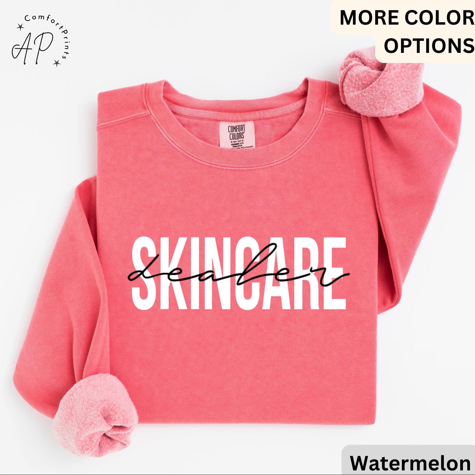 Skincare Dealer Comfort Colors® Sweatshirt, Beauty Skincare Sweater, Cosmetologist, Cosmetology Beautician Esthetician, Makeup Artist