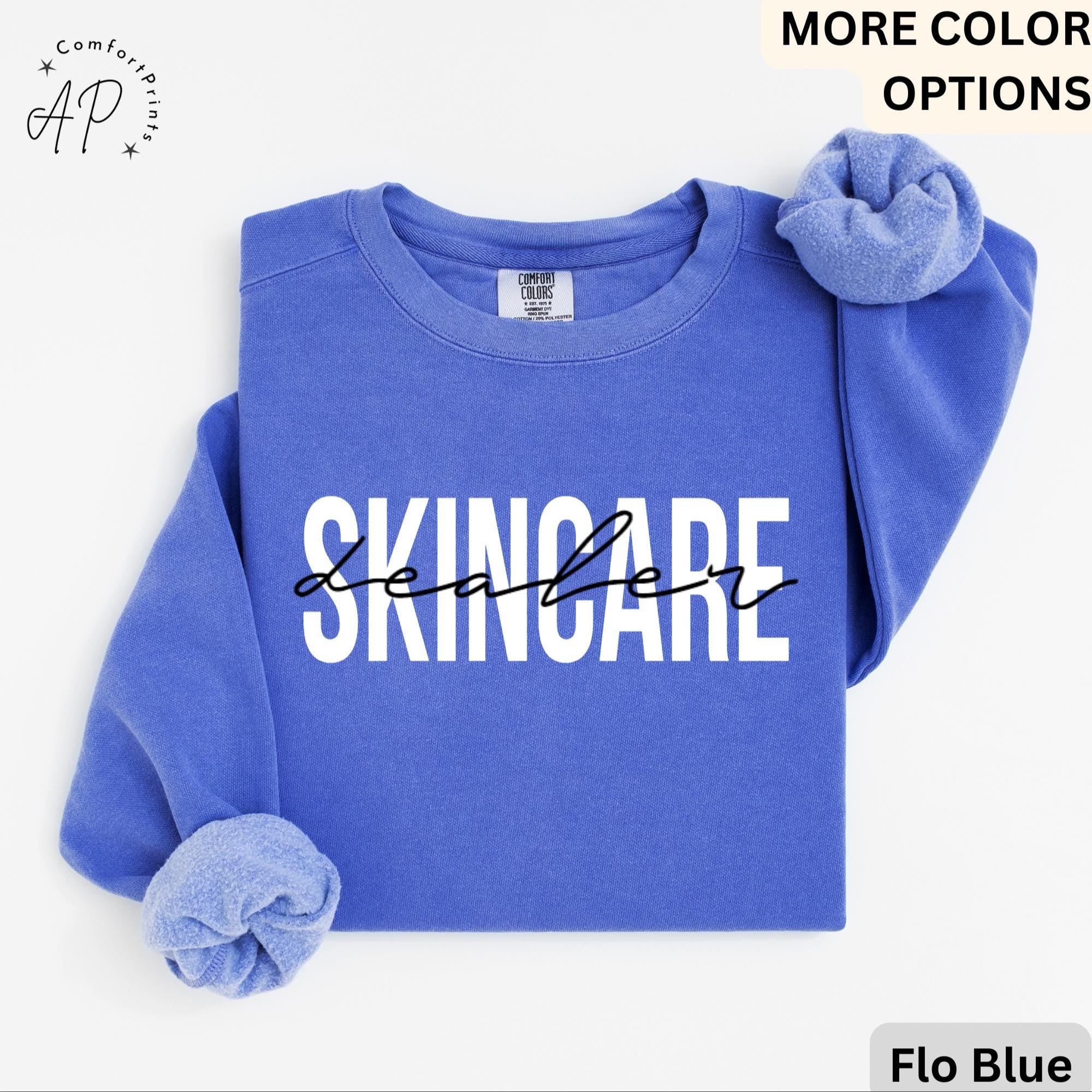 Skincare Dealer Comfort Colors® Sweatshirt, Beauty Skincare Sweater, Cosmetologist, Cosmetology Beautician Esthetician, Makeup Artist