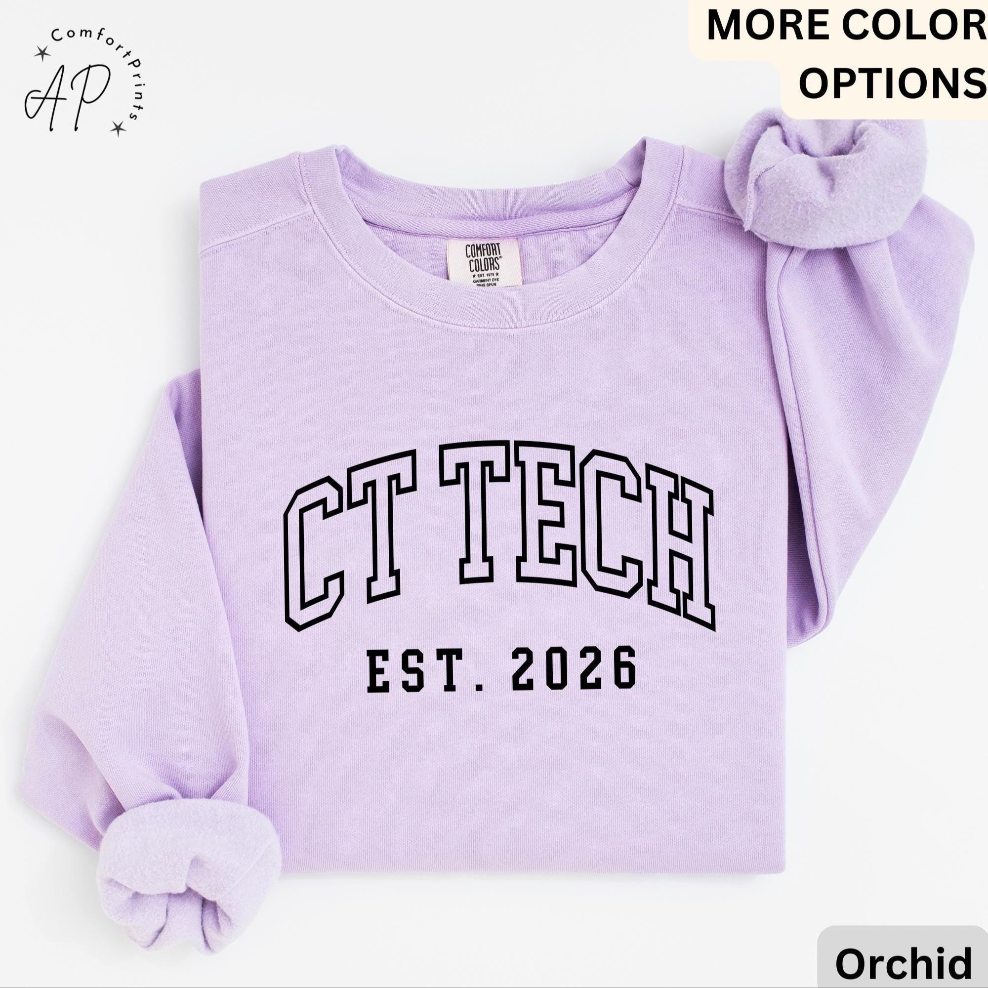CT Technologist Comfort Colors® Sweatshirt, CT Scan Technologist Sweater, Computed Tomography, CAT Scan Tech