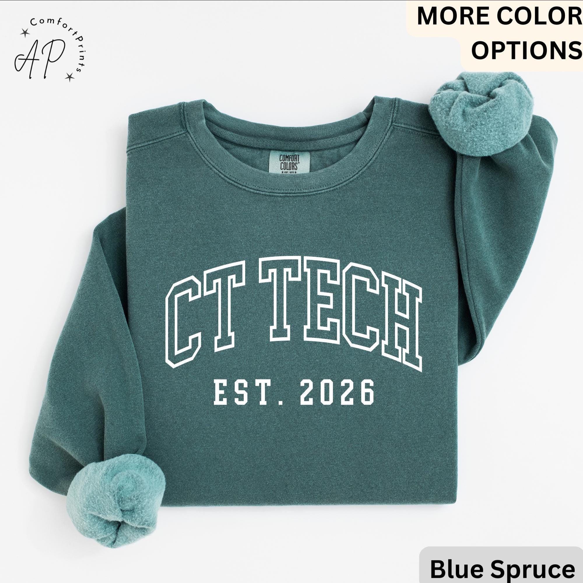 CT Technologist Comfort Colors® Sweatshirt, CT Scan Technologist Sweater, Computed Tomography, CAT Scan Tech