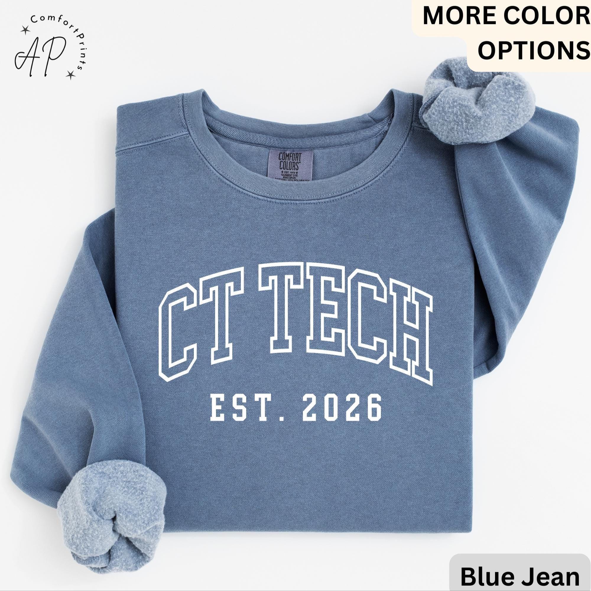 CT Technologist Comfort Colors® Sweatshirt, CT Scan Technologist Sweater, Computed Tomography, CAT Scan Tech