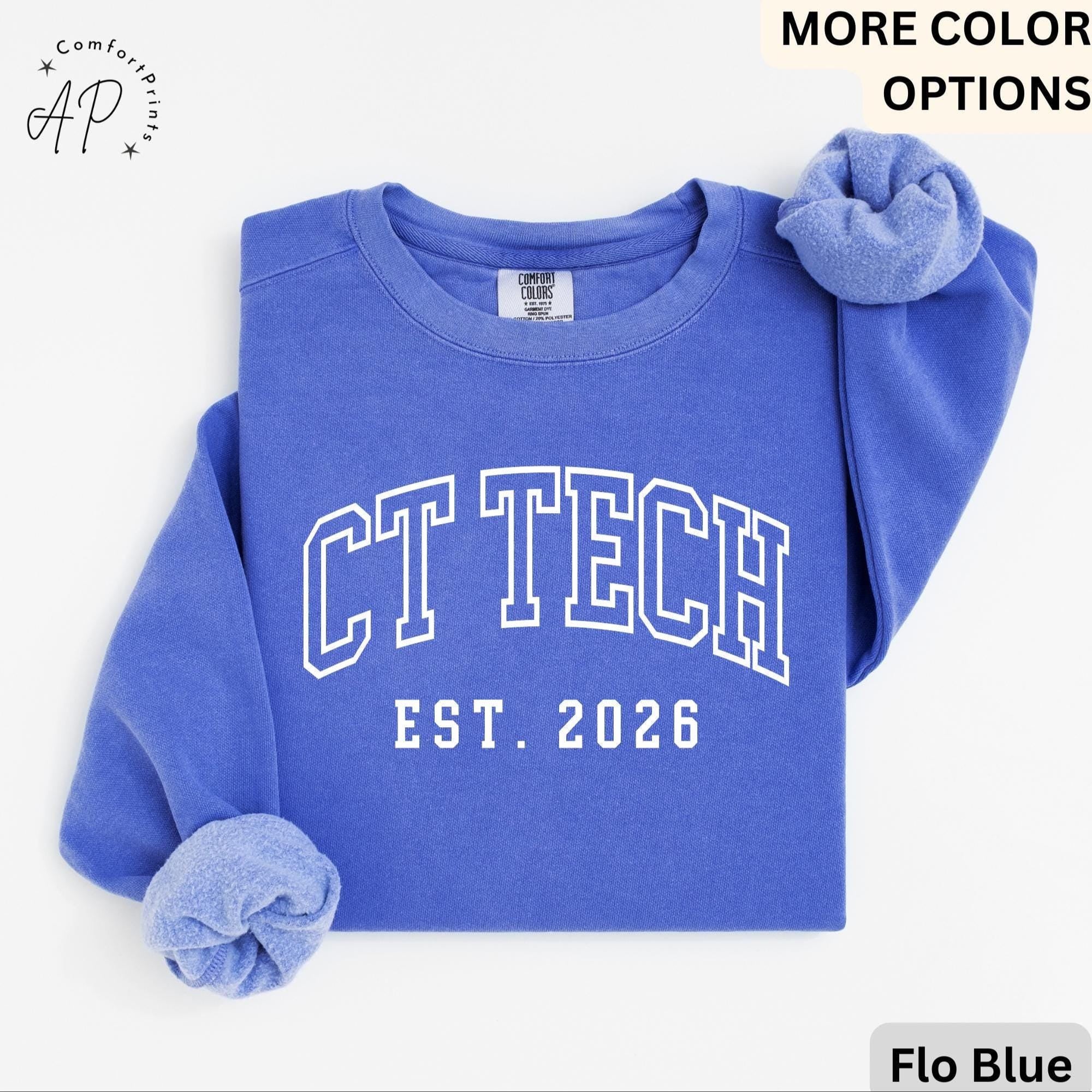 CT Technologist Comfort Colors® Sweatshirt, CT Scan Technologist Sweater, Computed Tomography, CAT Scan Tech