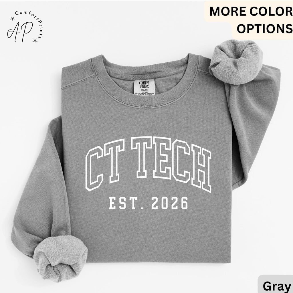CT Technologist Comfort Colors® Sweatshirt, CT Scan Technologist Sweater, Computed Tomography, CAT Scan Tech