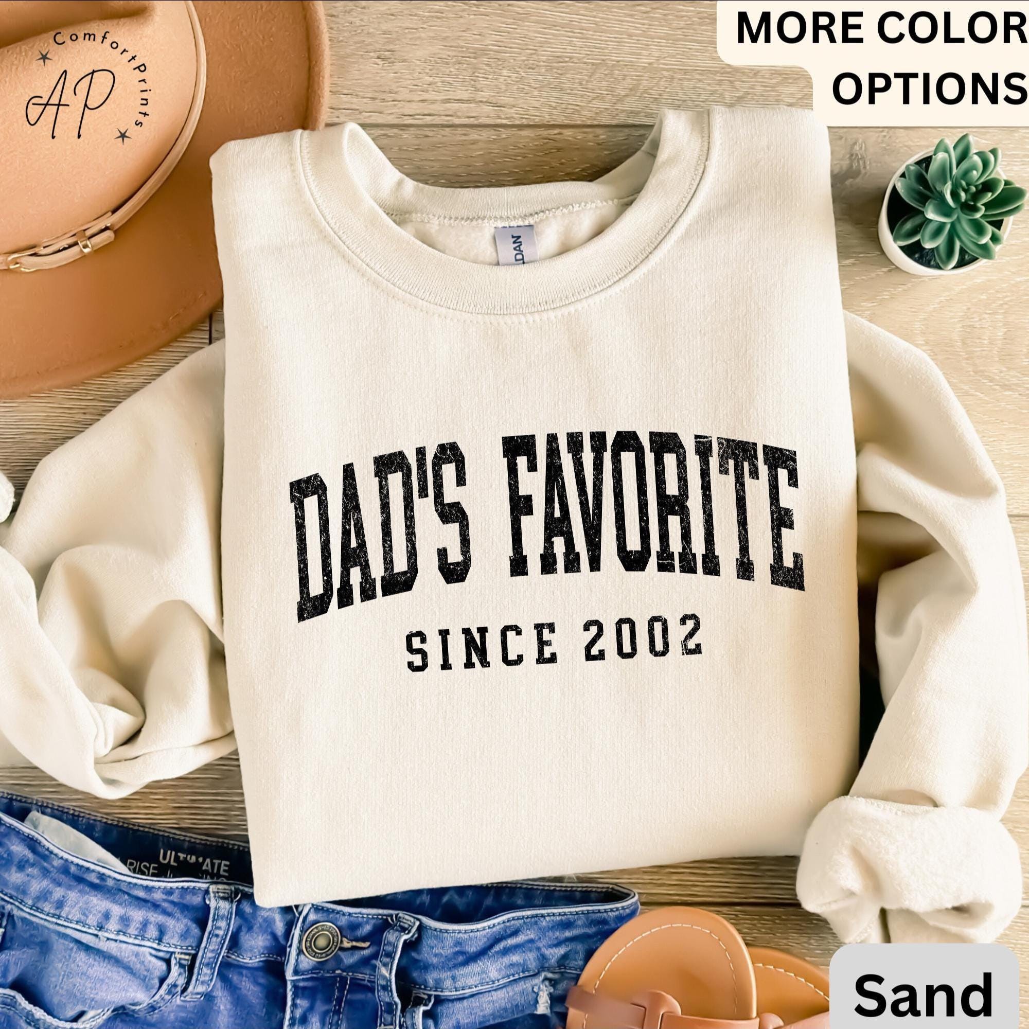 Dad’s Favorite Comfort Colors® Sweatshirt, Daddy’s Favorite Daughter Sweater, Favorite Child, Gift for Funny Sibling Rivalry