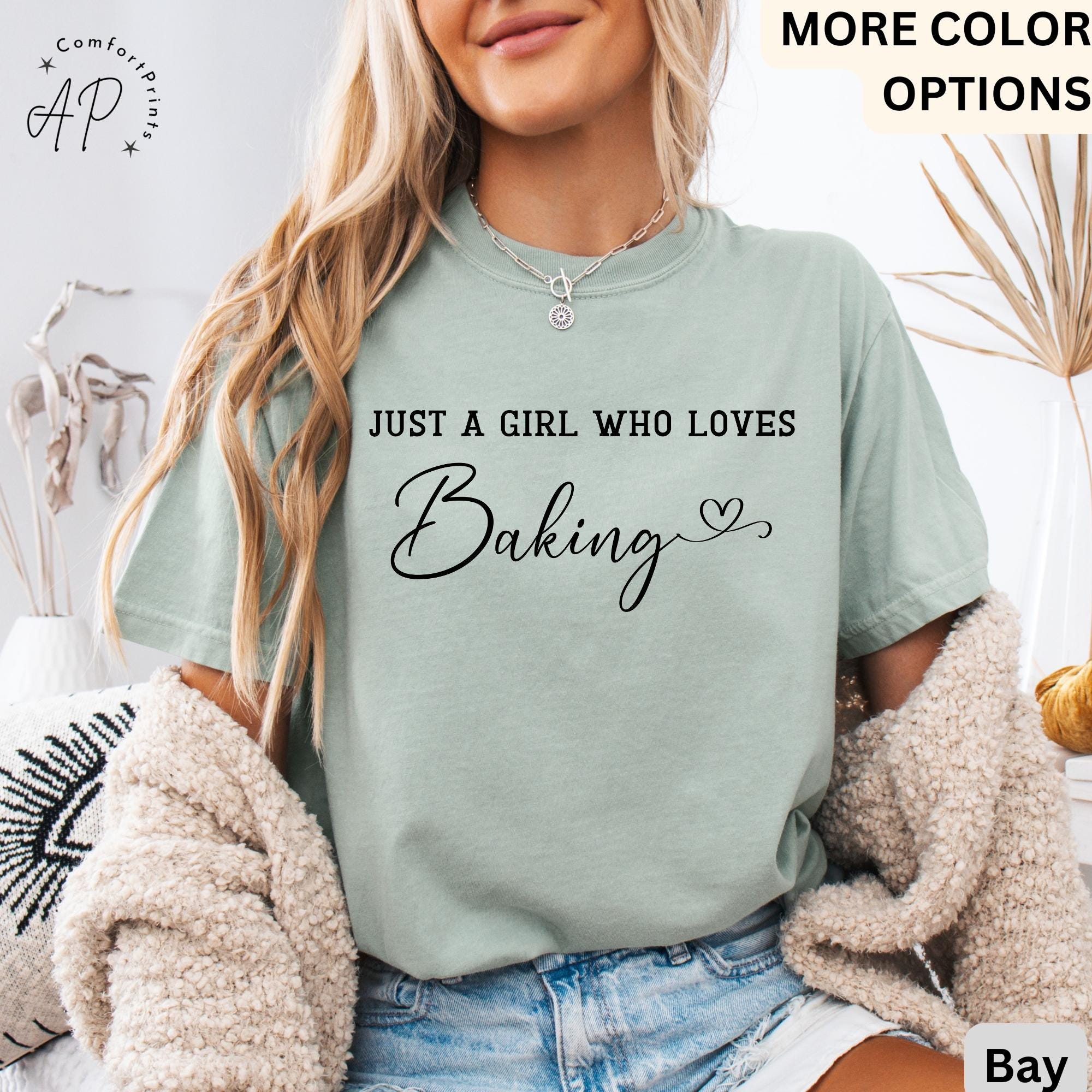 Just A Girl Who Loves Baking Comfort Colors® T-Shirt, Baking Queen Shirt, Gift for Pastry Chef