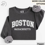 Boston Massachusetts Comfort Colors® Sweatshirt, Boston MA Sweater, Bostonian