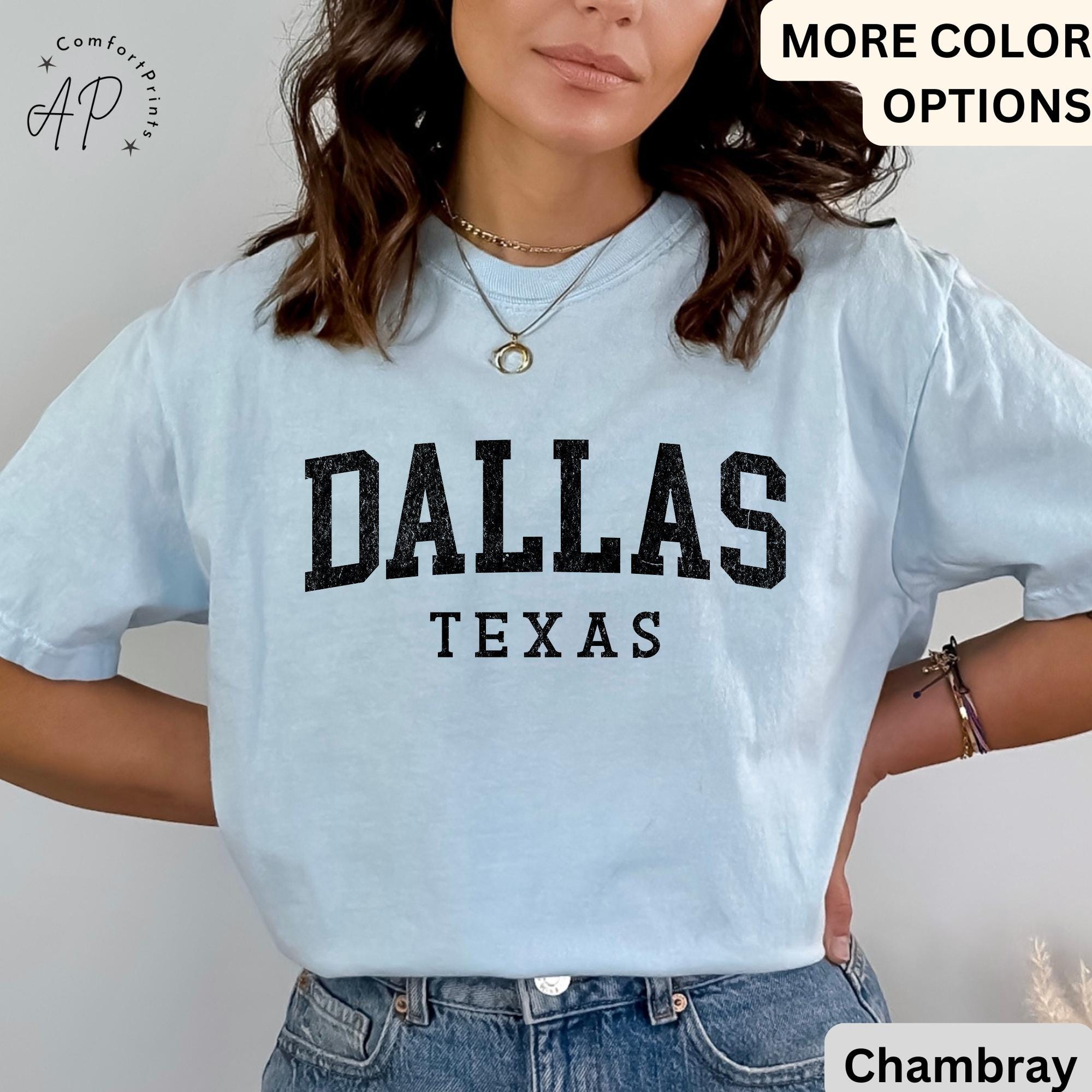 Dallas Texas Comfort Colors® T-Shirt, Dallas Football Shirt, Dallas TX Tee, Gift for Texans