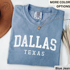 Dallas Texas Comfort Colors® T-Shirt, Dallas Football Shirt, Dallas TX Tee, Gift for Texans